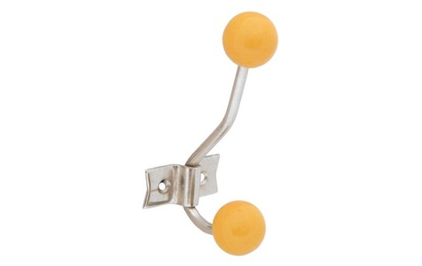 Tranquillo, Tranquillo - Wandhaken 2-fach, Retro, Gelb, Tranquillo Wandhaken 2-fach, Retro, Gelb
