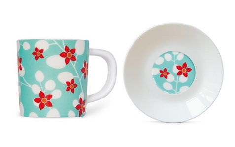 Remember®, Espressotasse mit Unterteller, Remember Espressotasse »Primavera 75«, (1 tlg.)