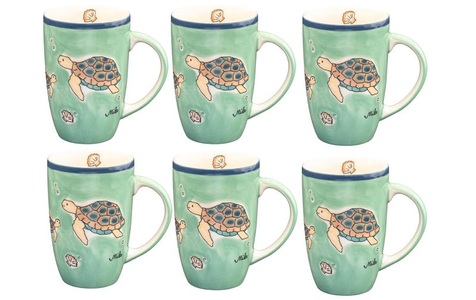 Mila, Mila Thermotasse »Ocean Love 500 ml«, (6 tlg.), Mila Thermotasse »Ocean Love 230 ml«, (6 tlg.)