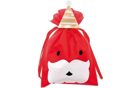 undefined, Geschenktüte groß, Nikolaus, Rot, Rico Design Geschenktasche Weihnachtsmann 30 x 45 cm, Rot
