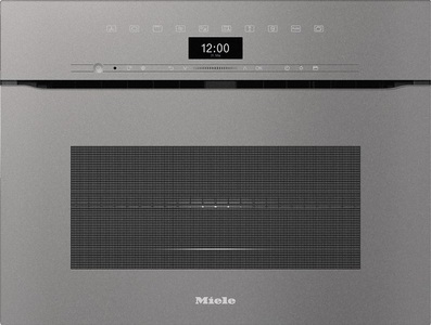 Miele Deutschland, Miele Griffloser Kompakt-Backofen mit Mikrowelle im perfekt kombinierbaren Design mit Automatikprogrammen u. Kombi-Betriebsarten. H 7440 BMX, 