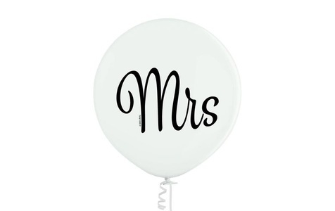 Belbal, Belbal Luftballon Mrs Weiss, Ø 60 cm, 2 Stück, Belbal Luftballon Mrs Weiss, Ø 60 cm, 2 Stück