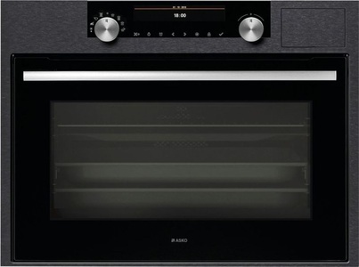 undefined, Asko OCS 8487B Kombi-Dampfgarer Black Steel, ASKO Kombi-Steamer ASKO Craft OCS 8487B schwarz gebürsteter Black Steel-Edelstahl (Ausstellungsmodell)