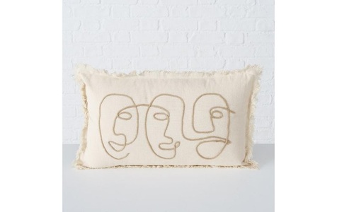 undefined, Boltze - Kissen Pica 50 cm x 30 cm, Beige, 