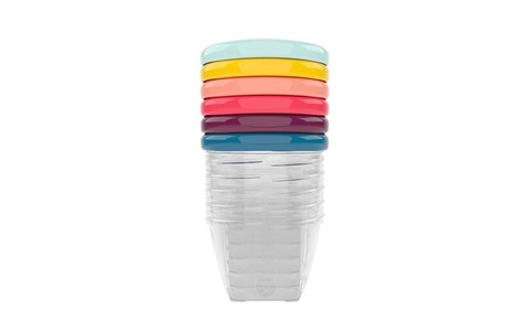 BABYMOOV, BABYMOOV Nahrungsbehälter Babybols 180 ml (6 Stk.), BABYMOOV® 6 Vorratsdosen 180 ml Babybol farblich sortiert