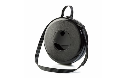 Wedo, Teleskophocker WEDO® SITTOGLOW®, 3-stufige LED-Funktion, 10-stufig höhenverstellbar, Trageriemen, bis 130 kg, IPX4, B 262 x H 70-420 mm, schwarz, WEDO Campinghocker »LED Funktion«