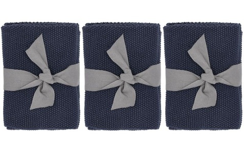 Södahl, Södahl Abwaschlappen Soft 3 Stück, Indigo, Södahl Abwaschlappen Soft 3 Stück, Indigo Küchentuch