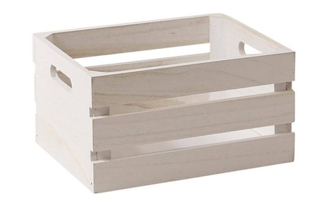 Marein, Marein Aufbewahrungskiste Holzkiste, Esmée Aufbewahrungskiste 27.5 cm, Weiss