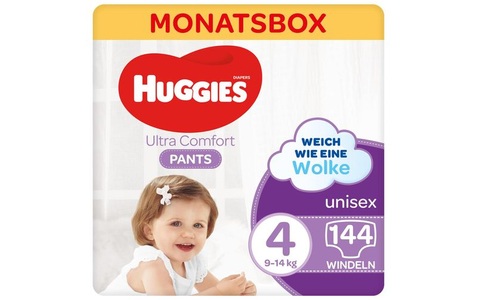 Huggies, Huggies Windeln Ultra Comfort Pants Monatsbox Grösse 4, 