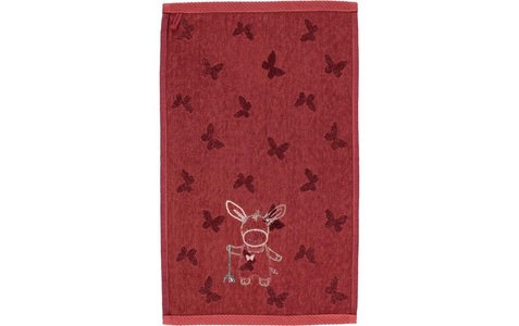 Sterntaler, Sterntaler Kinderhandtuch Doppelpack Emmily dunkelrot 50 x 30 cm, Handtuch ESEL EMMILY (50x30) 2er-Pack