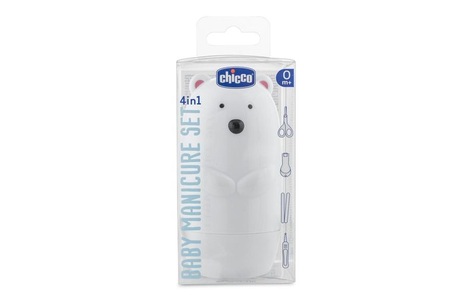 CHICCO, Chicco Baby-Pflegeset 4-in-1 Polar Bär, chicco Baby Nagelpflege-Set 4 in 1 POLAR BEAR 0m+ (1 Stk)