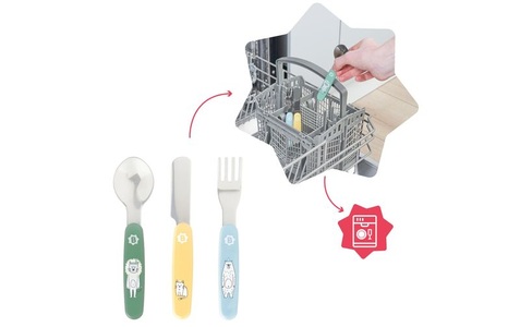 BADABULLE, badabulle Kinderbesteckset 3-teilig, 