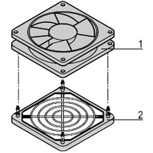 Schroff, SCHROFF Ventilator für Lüfterblech - LUEFTER KIT 230V 8W 25X119MM, SCHROFF Ventilator für Lüfterblech - LUEFTER KIT 230V 8W 25X119MM