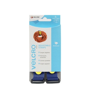 VELCRO, VELCRO® VEL-EC60327 Klettband mit Gurt Haft- und Flauschteil (L x B) 920 mm x 25 mm Blau 2 St., VELCRO® Verstellbarer Tragegurt mit Klettverschluss Everyday Haken & Flausch Gur