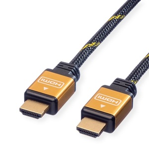 ROLINE, ROLINE GOLD HDMI High Speed Kabel, ST-ST, Retail Blister, 3 m, ROLINE GOLD HDMI High Speed Kabel, ST-ST, Retail Blister, 3 m