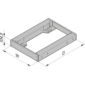 Schroff, SCHROFF Sockel - SOCKEL SEISMIC 600B 600T, nVent SCHROFF 23130454 Sockel (B x H x T) 600 x 104.5 x 600 mm 1 St.