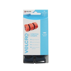 VELCRO, VELCRO® VEL-EC60324 Klettband mit Gurt Haft- und Flauschteil (L x B) 680 mm x 25 mm Schwarz 2 St., 