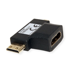 VALUE, VALUE HDMI T-Adapter HDMI - HDMI Mini + HDMI Micro, VALUE HDMI T-Adapter HDMI - HDMI Mini + HDMI Micro