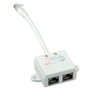 VALUE, Value Netzwerk T-Adapter CAT 5e Weiß, VALUE T-Adapter Kat.5e (Class D), UTP