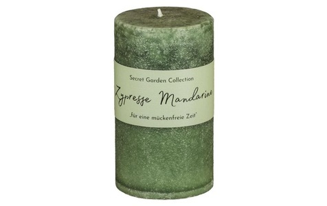 Schulthess Kerzen, Schulthess Kerzen Schulthess Kerzen, Schulthess Kerzen Anti-Mücken-Kerze Secret Garden Zypresse Mandarin 12 cm