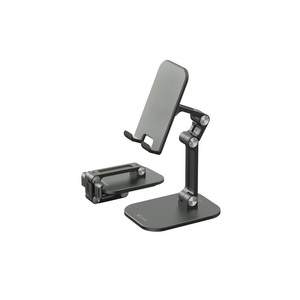 Xlayer, Xlayer Foldable Stand Smartphone/Tablet schwarz Tablet-Hülle Tablet-Ständer, Xlayer Halterung für Smartphone/Tablet faltbar, aluminium, schwarz