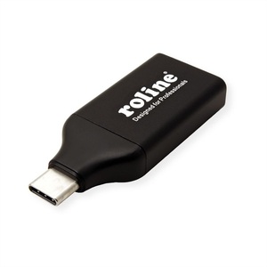 ROLINE, Roline 12.03.3226 USB-C? / HDMI Adapter Schwarz, ROLINE Display Adapter USB Typ C - HDMI