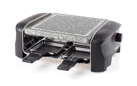Princess, Princess 162810 4 Stone Grill Party - Raclette (Silber), Princess Racletteofen Stone Party 4 Personen