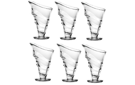 La Rochère, La Rochère - Eisbecher CIRCEE - transparent - Glas - 16.5 cm, La Rochère Dessert-Schale Circee 6 Stück, Transparent