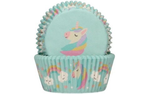 Funcakes, Funcakes Muffin Backform Einhorn 48 Stück, Funcakes Muffin Backform Einhorn 48 Stück