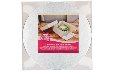 Funcakes, Funcakes Tortenbox mit Tortenplatte 25.9 x 25.9 x 15 cm, 1 Stück, Funcakes Tortenbox mit Tortenplatte 25.9 x 25.9 x 15 cm, 1 Stück