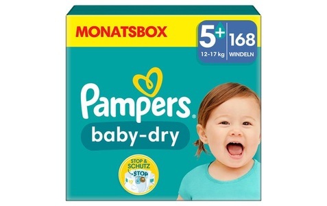Pampers, Pampers Windeln Baby Dry Junior Plus Grösse 5+, Pampers Windeln Baby Dry Junior Plus Grösse 5+