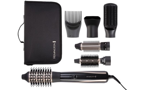 Remington, REMINGTON AS7700 Blow Dry and Style - Warmluftbürste (Schwarz/Gold), Remington Warmluftbürste Blow Dry and Style AS7700