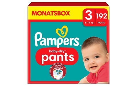Pampers, Pampers Windeln Baby Dry Pants Midi Grösse 3, Pampers - Baby-Dry Pants Grösse 3, Monatsbox, 192STK