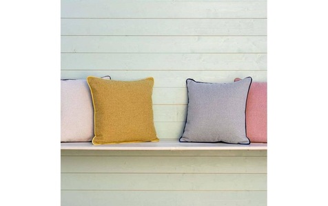 Remember®, Remember Kissen Peanut 45 x 45 cm, Orange/Grau, Remember Dekokissen »Peanut 45 x 45 cm, Orange/Grau«