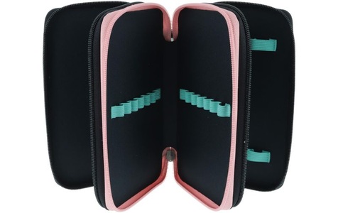 Herlitz, TriCase Fancy Peacock, Schüleretui, Herlitz Schreibgeräteetui »Triple gefüllt, 31-teilig«