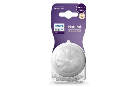 PHILIPS AVENT, PHILIPS AVENT Trinksauger Natural Response 0m+ Stufe 2, Philips Avent Natural Response Sauger, Grösse 2, 0M+ (2 Stk)