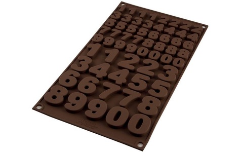 Silikomart, Silikomart Pralinenform Zahlen, Silikomart Pralinenform Zahlen