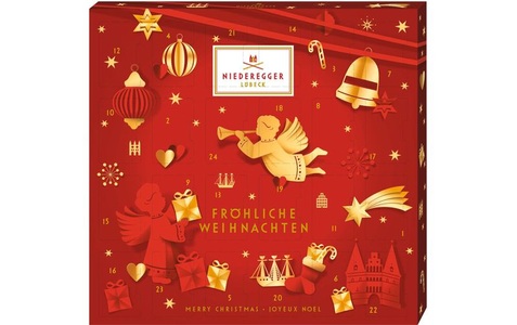 Niederegger Adventskalender «Mini-Glamour» Marzipanspezialitäten 168 g