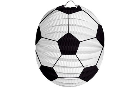Folat, Folat Lampion Fussball 22 cm, Schwarz/Weiss, Folat Lampion Fussball 22 cm, Schwarz/Weiss