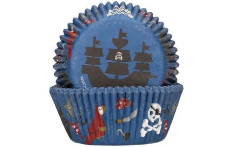 Funcakes, Funcakes Muffin Backform Pirat 48 Stück, Funcakes Muffin Backform Pirat 48 Stück