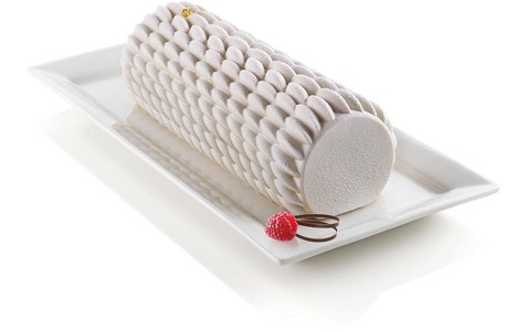 Silikomart, Silikomart Backform eckig Quenelle 24.3 x 9 cm, 