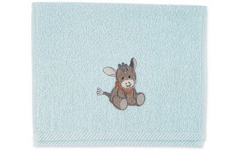 Sterntaler, Sterntaler Kinderhandtuch Emmi hellblau 50 x 30 cm, 