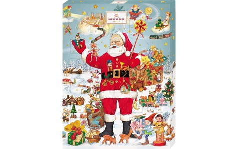 Niederegger Adventskalender «Weihnachtsmann» Marzipanspezialitäten 500 g