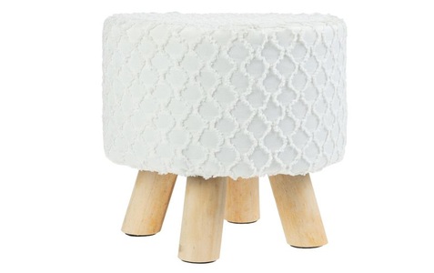 undefined, Sitzhocker mit Stoffbezug, 