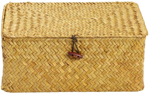 Diaqua, Diaqua Aufbewahrungsbox Straw 29 x 19 x 13 cm, Nature, diaqua® Aufbewahrungsbox »Straw 29 x 19 x 13 cm, Nature«, (1 St.)