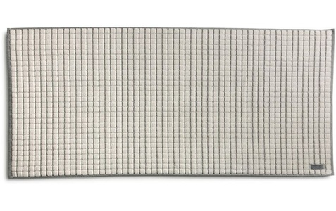 Möve Badteppich Eden Kästchen 60 x 130 cm, Nature