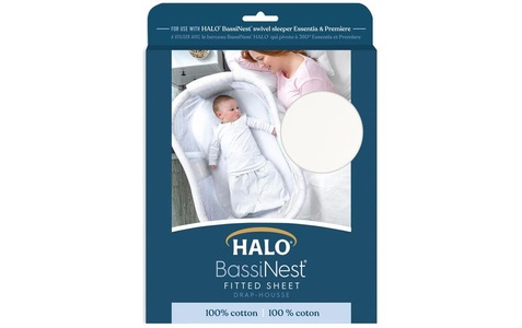 Halo, HALO® BassiNest® Spannbettlaken weiß, 