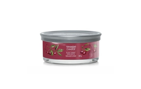 Yankee Candle Signature, Yankee Candle Signature Duftkerze Black Cherry Signature 5 Docht Tumbler, 