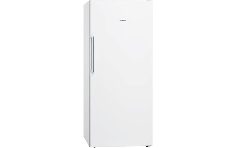 Siemens, SIEMENS GS51NDWCV Gefrierschrank (freistehend, EEK C, 290 l Nutzinhalt, NoFrost, Display, 5 Schubladen, 161 cm hoch, 70 cm breit), Siemens iQ500, Freistehender Gefrierschrank, 161 x 70 cm, Weiß, GS51NDWCV