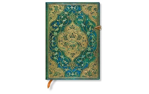 Paperblanks, Paperblanks Notizbuch Chroniken, Paperblanks Notizbuch Chroniken Midi, Liniert, Türkis